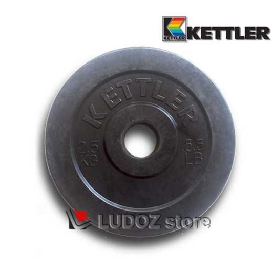 Kettler Plat Beban Karet Dumbell Rubber Plate Barbell 2,5kg
