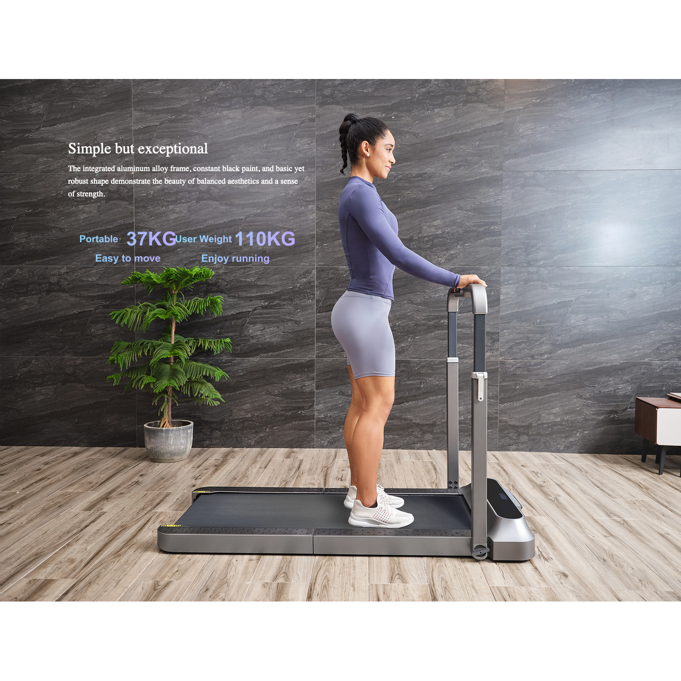 Kingsmith WalkingPad R2 Alat Fitness Gym Foldable Treadmill 1.25 HP - TRR2F (Global Version)