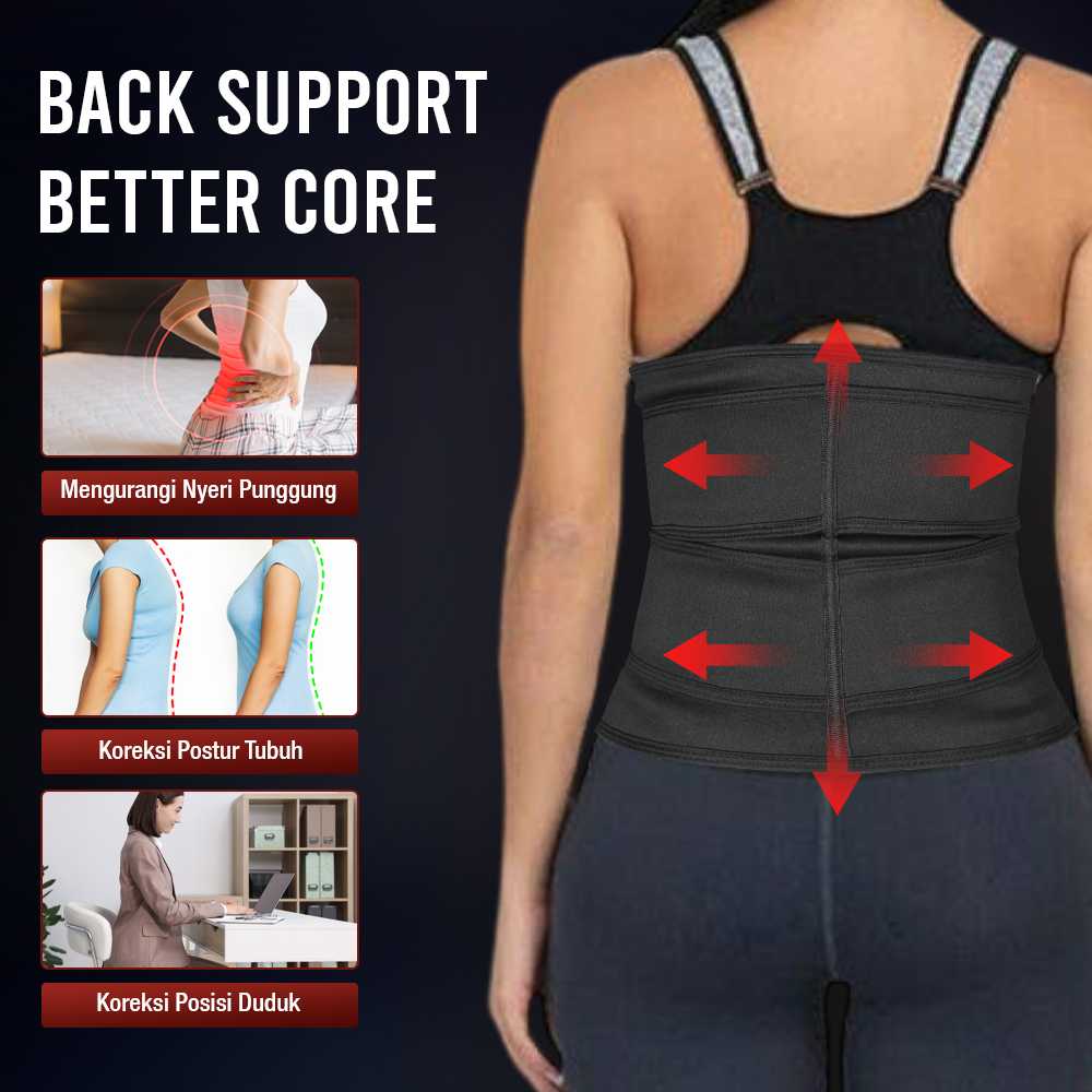 KLV Korset Body Shaper Strap Waist Women Slimming Abdomen - K12