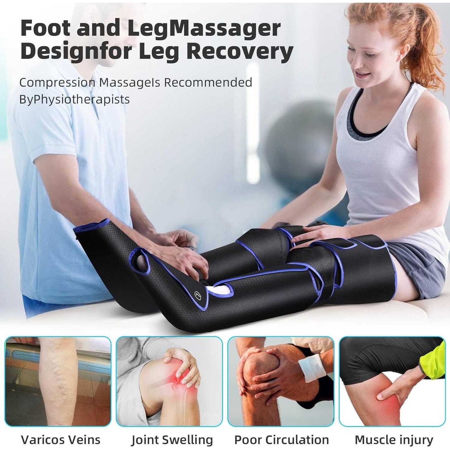 LEGGONG Alat Pijat Kaki Full Leg Massager Blood Circulation Kompresi - LG03