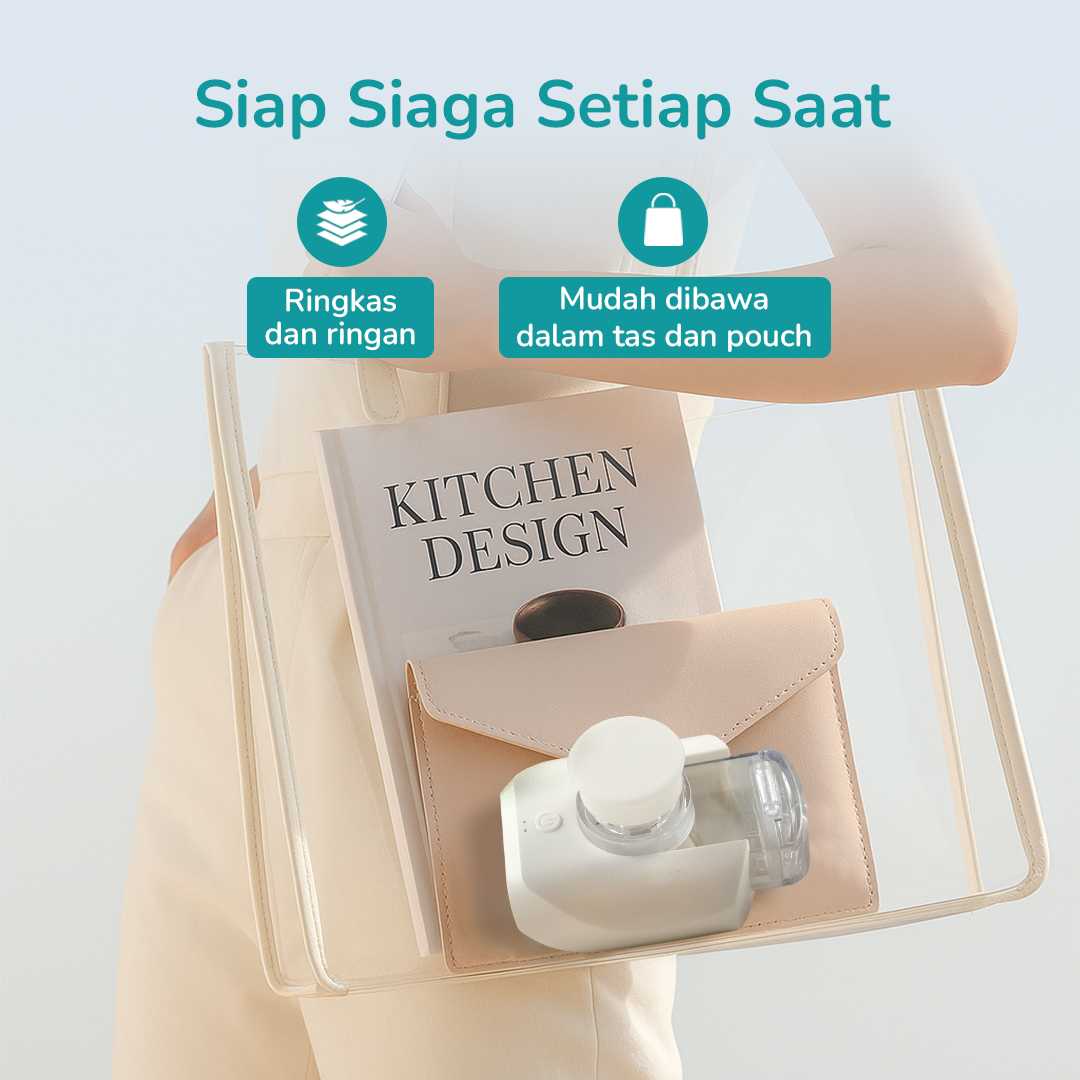 LEGGONG Alat Terapi Pernapasan Mesh Nebulizer Portable Inhaler - HSK-W005