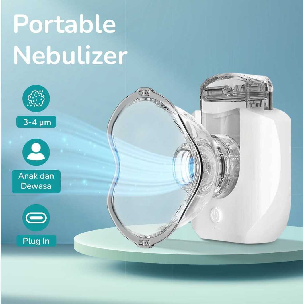 LEGGONG Alat Terapi Pernapasan Mesh Nebulizer Portable Inhaler - HSK-W005