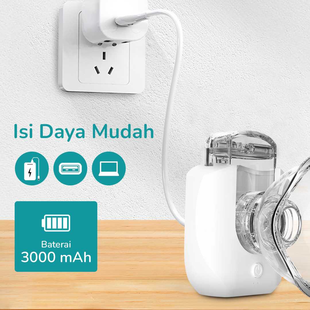 LEGGONG Alat Terapi Pernapasan Mesh Nebulizer Portable Inhaler - HSK-W005