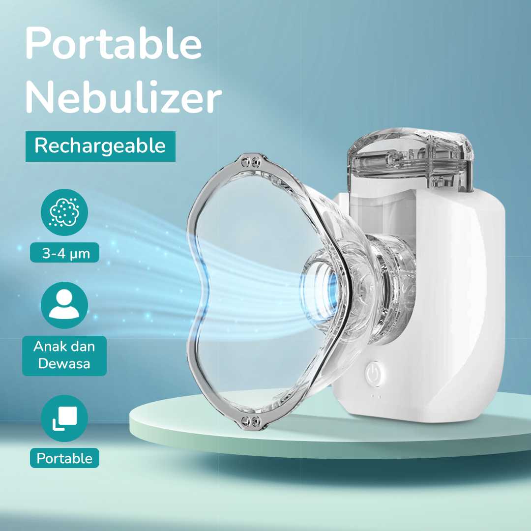 LEGGONG Alat Terapi Pernapasan Mesh Nebulizer Portable Inhaler - HSK-W005