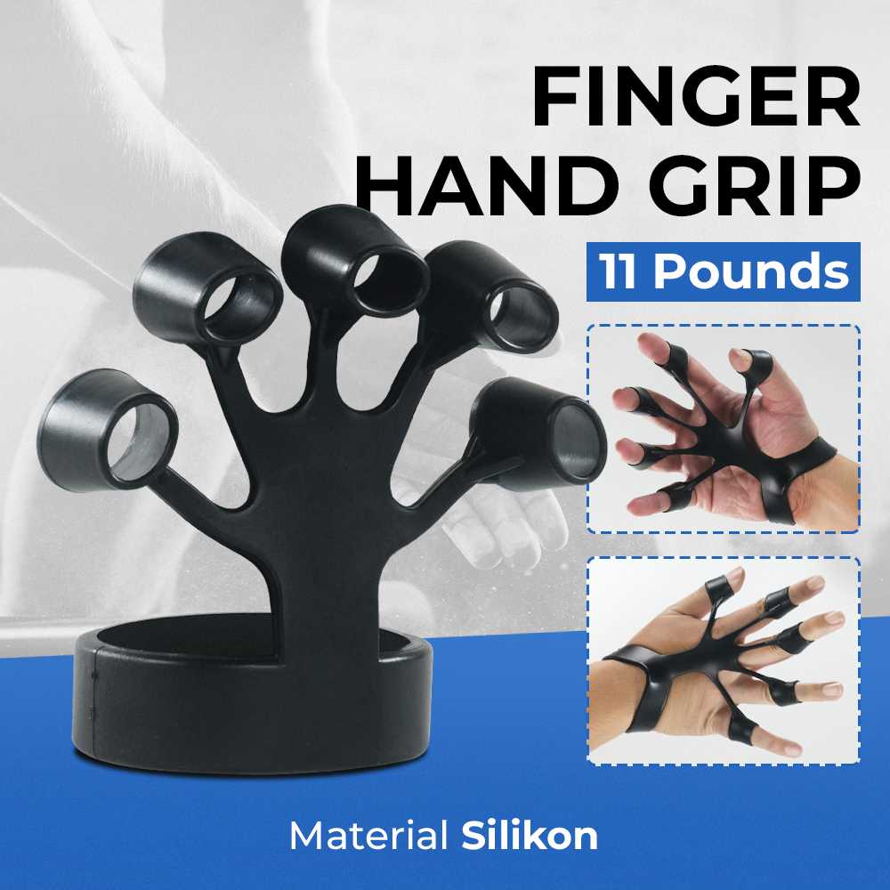 LINGPENG Silicone Finger Hand Grip Olahraga Power Strength 11 Pounds - LG562