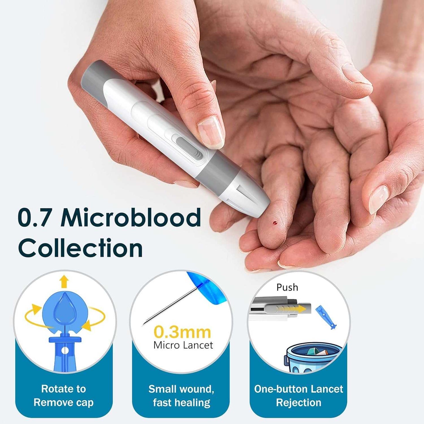Bioland Alat Cek Gula Darah Glucometer Kit 50 Test Strips - G-425-3