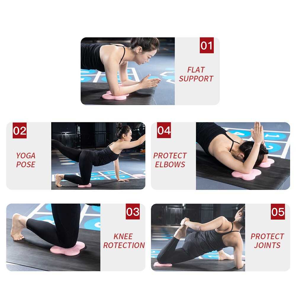 LOOZYKIT Bantalan Kaki Tangan Yoga Fitness Knee Hand Pad Mat 2 PCS - G2