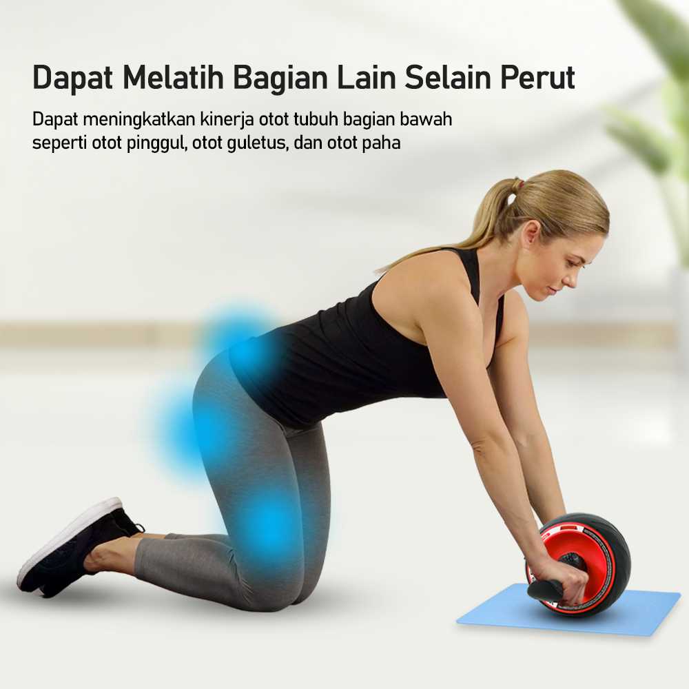 MAILTank Alat Fitness Roller ABS Abdominal Wheel Exercise - OA02