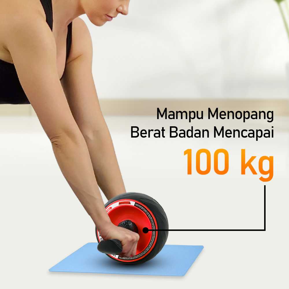 MAILTank Alat Fitness Roller ABS Abdominal Wheel Exercise - OA02