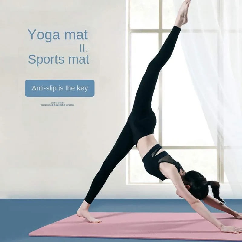 Matras Yoga Mat Pilates Anti Slip PVC 173x61cm - Q4
