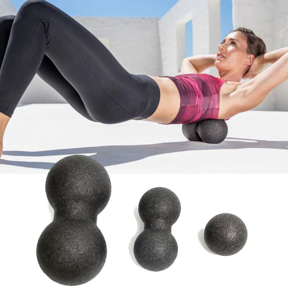 Mertrava Alat Bantu Yoga Peanut Massage Foam Block Roller Ball 8x16cm - D335