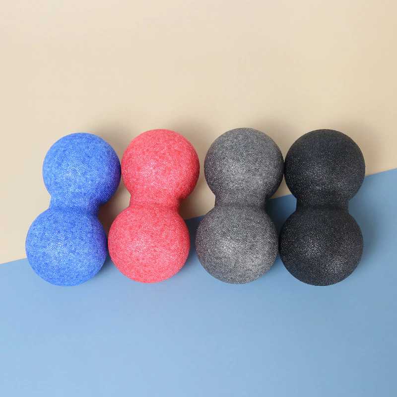 Mertrava Alat Bantu Yoga Peanut Massage Foam Block Roller Ball 8x16cm - D335
