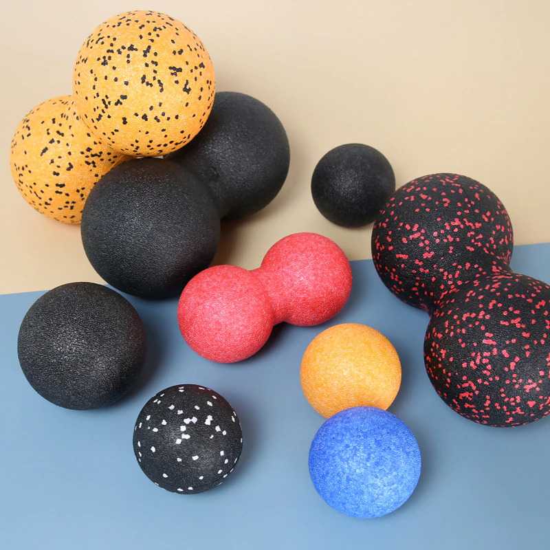Mertrava Alat Bantu Yoga Peanut Massage Foam Block Roller Ball 8x16cm - D335