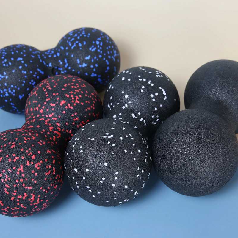 Mertrava Alat Bantu Yoga Peanut Massage Foam Block Roller Ball 8x16cm - D335