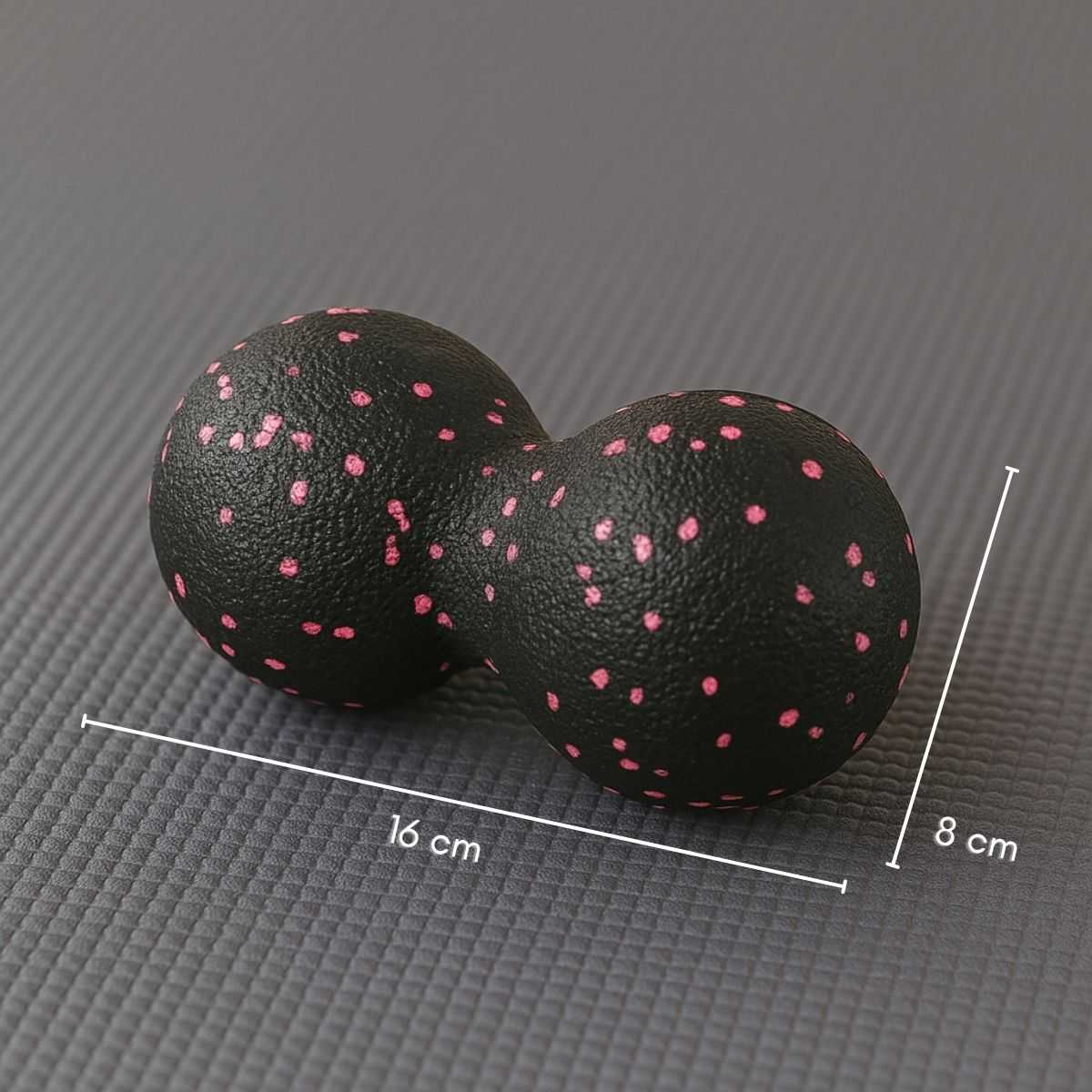 Mertrava Alat Bantu Yoga Peanut Massage Foam Block Roller Ball 8x16cm - D335