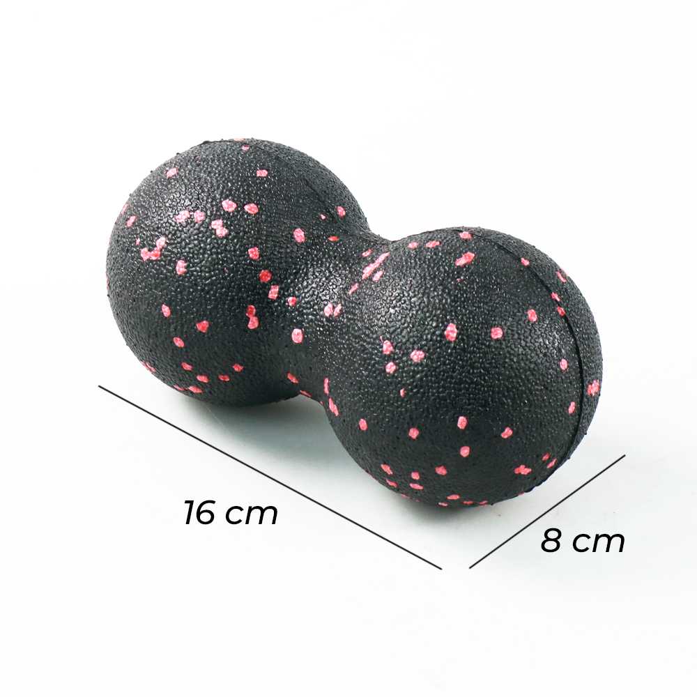 Mertrava Alat Bantu Yoga Peanut Massage Foam Block Roller Ball 8x16cm - D335