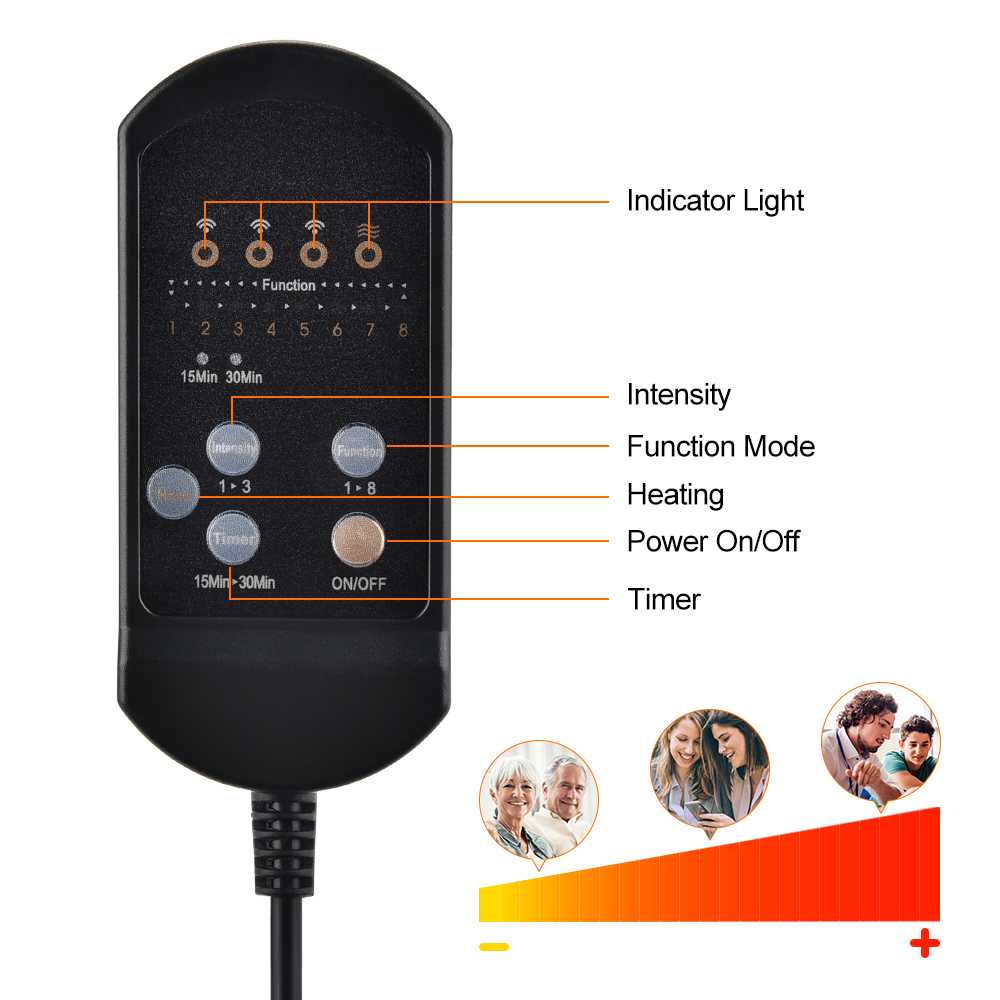Moajaza Kursi Pijat Elektrik Portabel Heating Full Body Massager - JB-100B