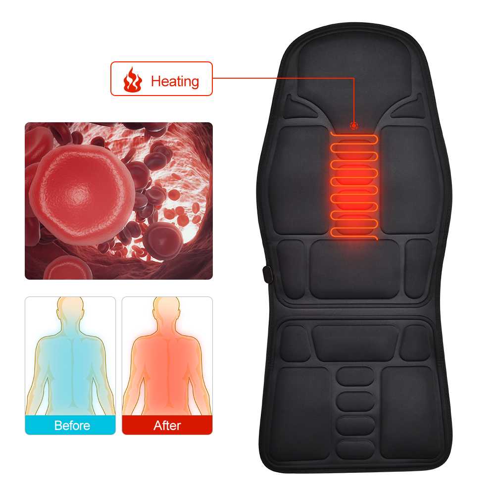 Moajaza Kursi Pijat Elektrik Portabel Heating Full Body Massager - JB-100B