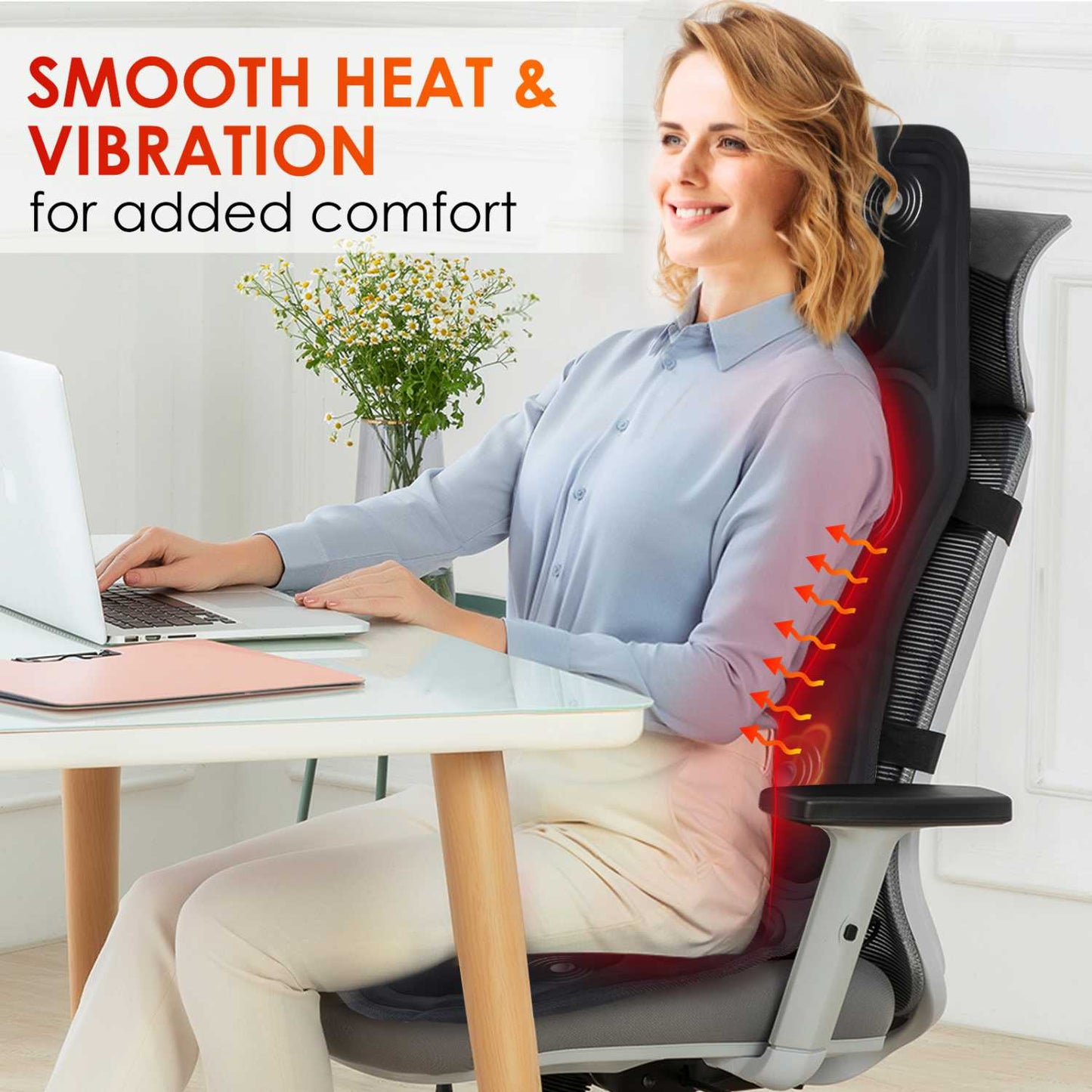 Moajaza Kursi Pijat Elektrik Portabel Heating Full Body Massager - JB-100B