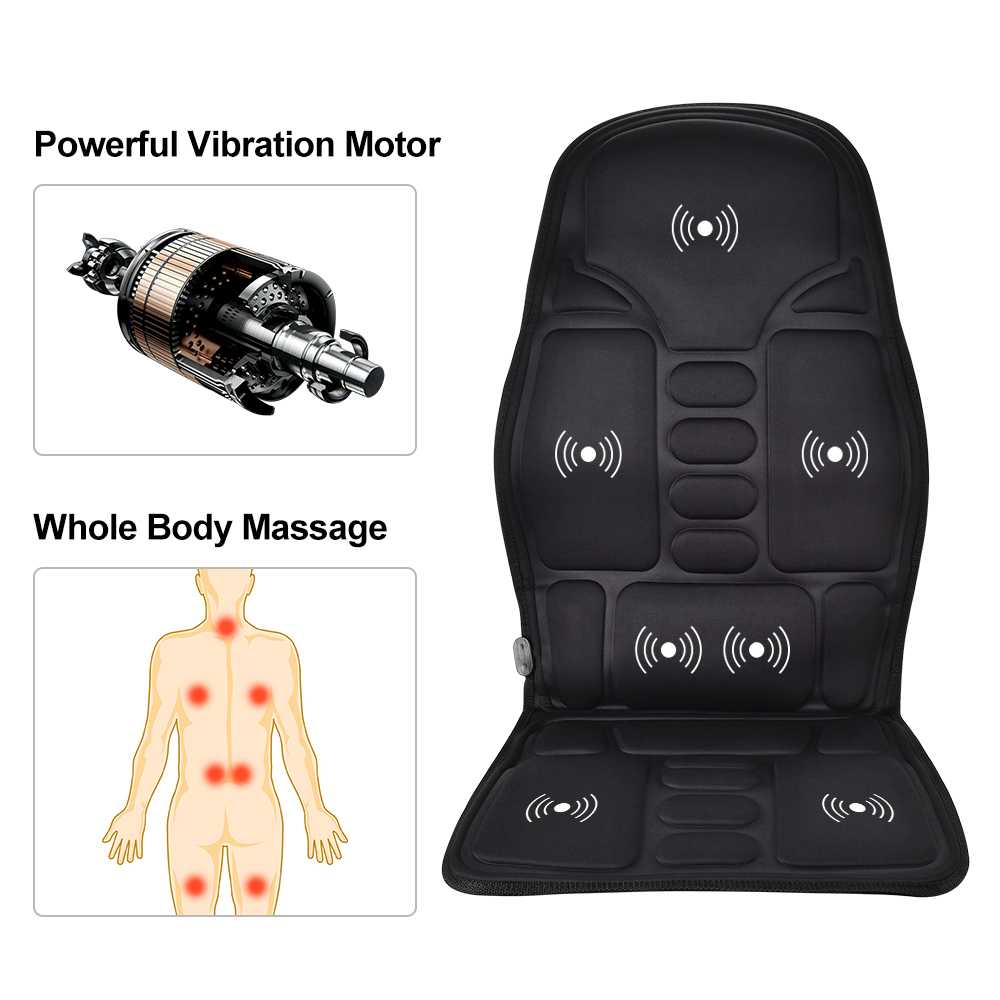 Moajaza Kursi Pijat Elektrik Portabel Heating Full Body Massager - JB-100B