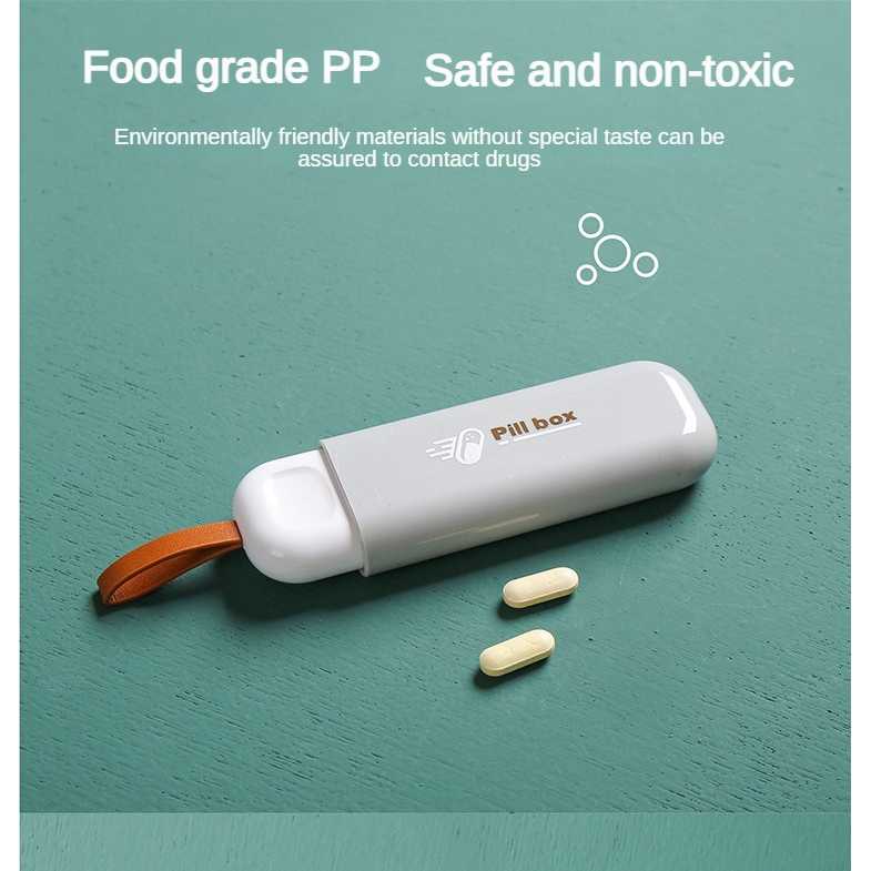 UTEKI Kotak Obat Mini Portable Medicine Pill Box 3 Grid - A-2309