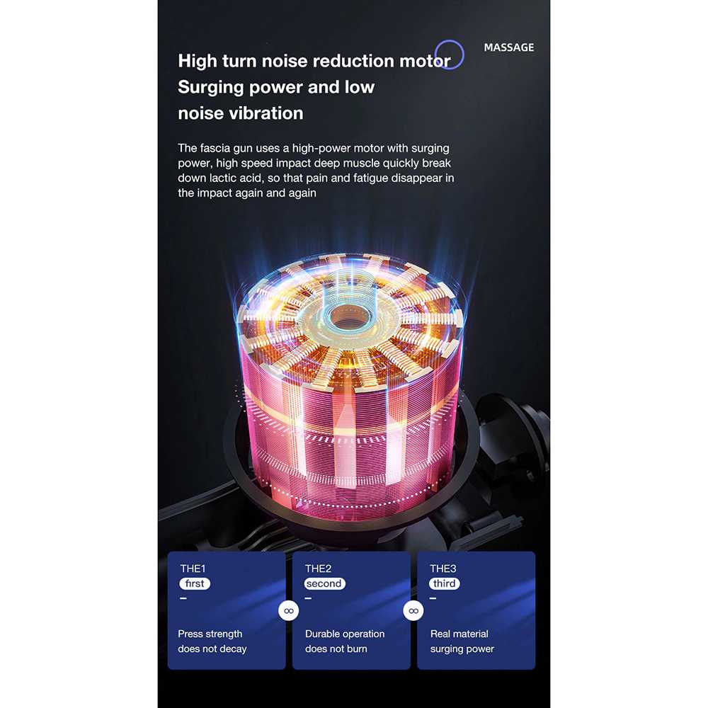 MUKASI Alat Pijat Elektrik Pundak Punggung Tangan Fascial Gun 2000 mAh - KH-750