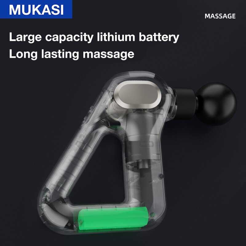 MUKASI Alat Pijat Elektrik Pundak Punggung Tangan Fascial Gun 2000 mAh - KH-750