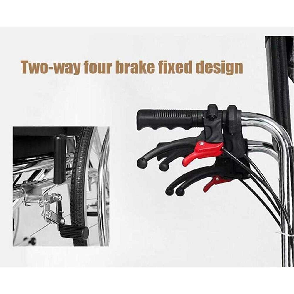 JERRY Kursi Roda Lipat Wheelchair with Toilet Seat Dining Table - ND120