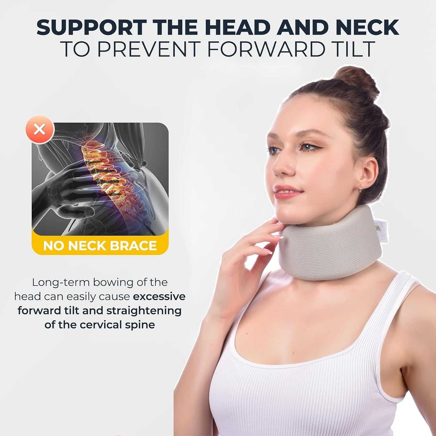 NeNeck Penyangga Leher Ergonomic Neck Collar Support Brace 42cm - 001