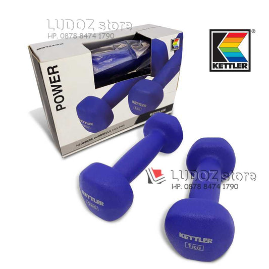 NEOPRENE Dumbell 2x 1kg Kettler - Barbell Plastik
