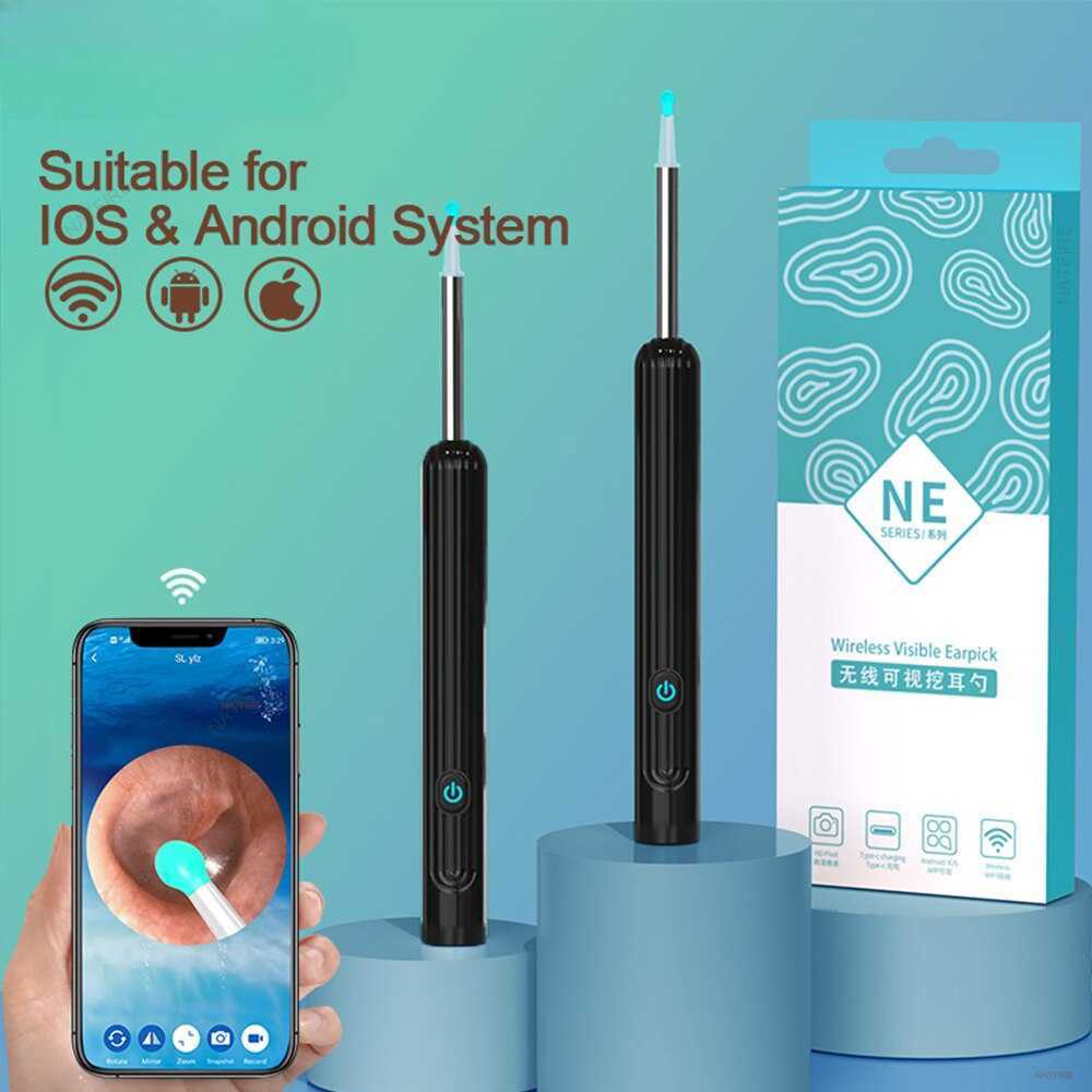 NEx Kamera Endoskopi Pembersih Telinga Otoskop Endoscope HD WiFi - NE7