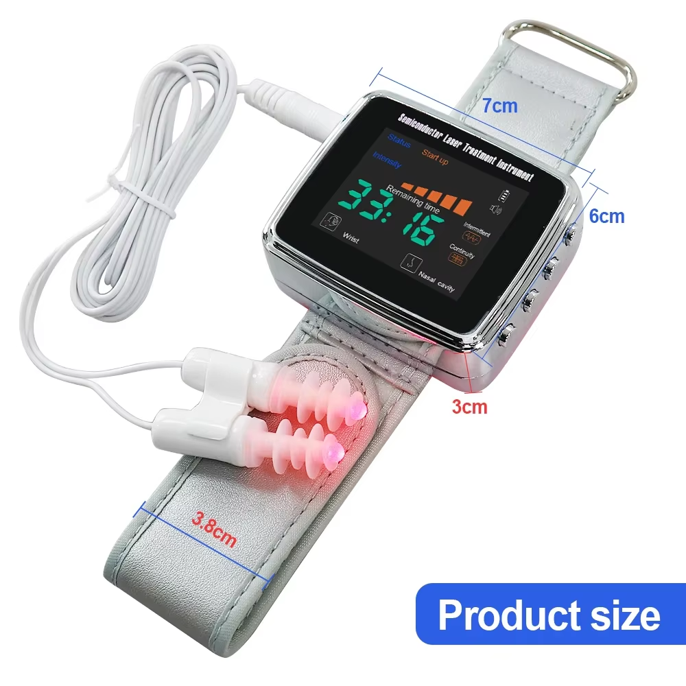 OPSLEA Jam Tangan Terapi Nano Laser Therapy Watch 13 Hole 650nm - CD-802A
