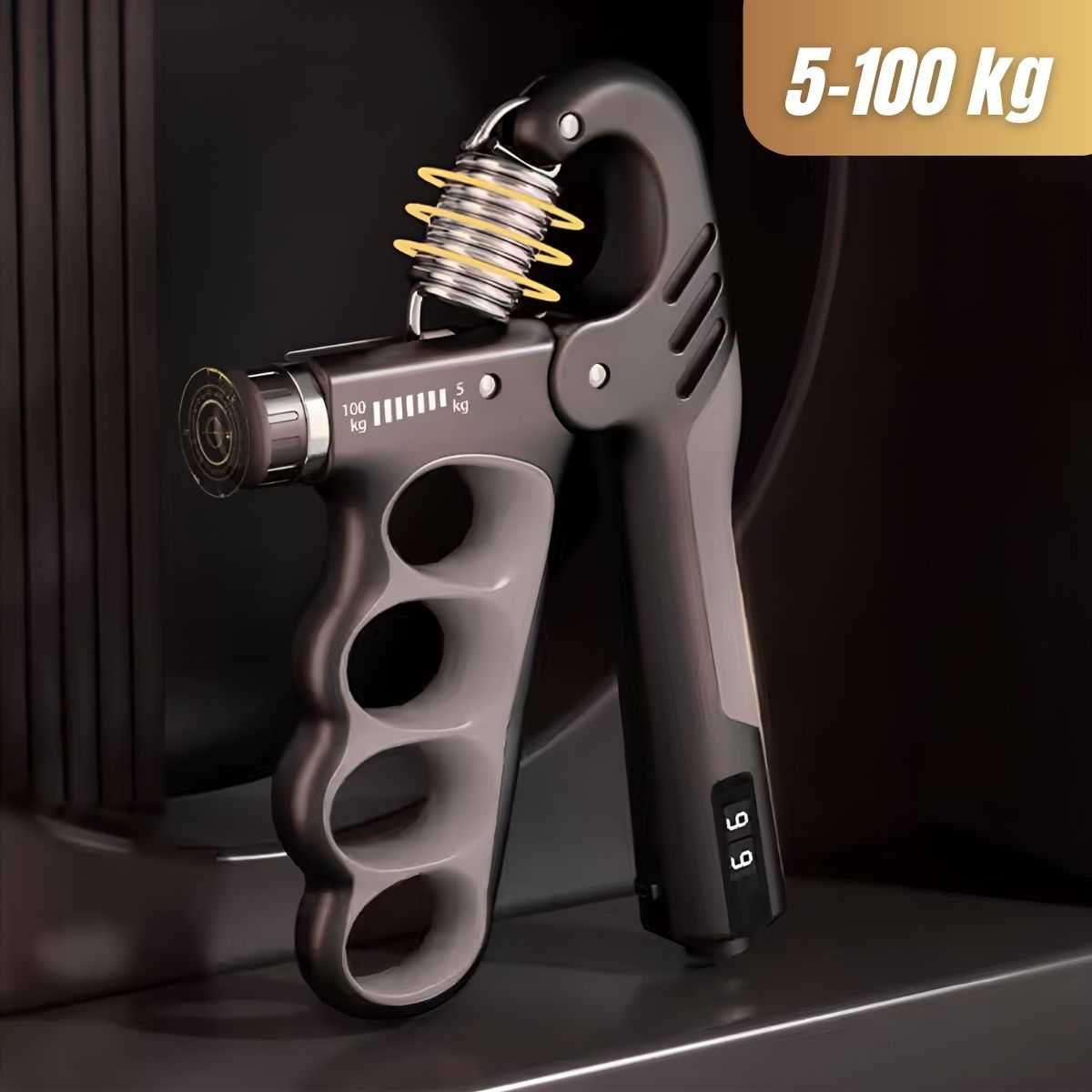 ORMIY Spring Hand Grip Finger Power Exercise 5-100kg Digital Counter - 620WLQ