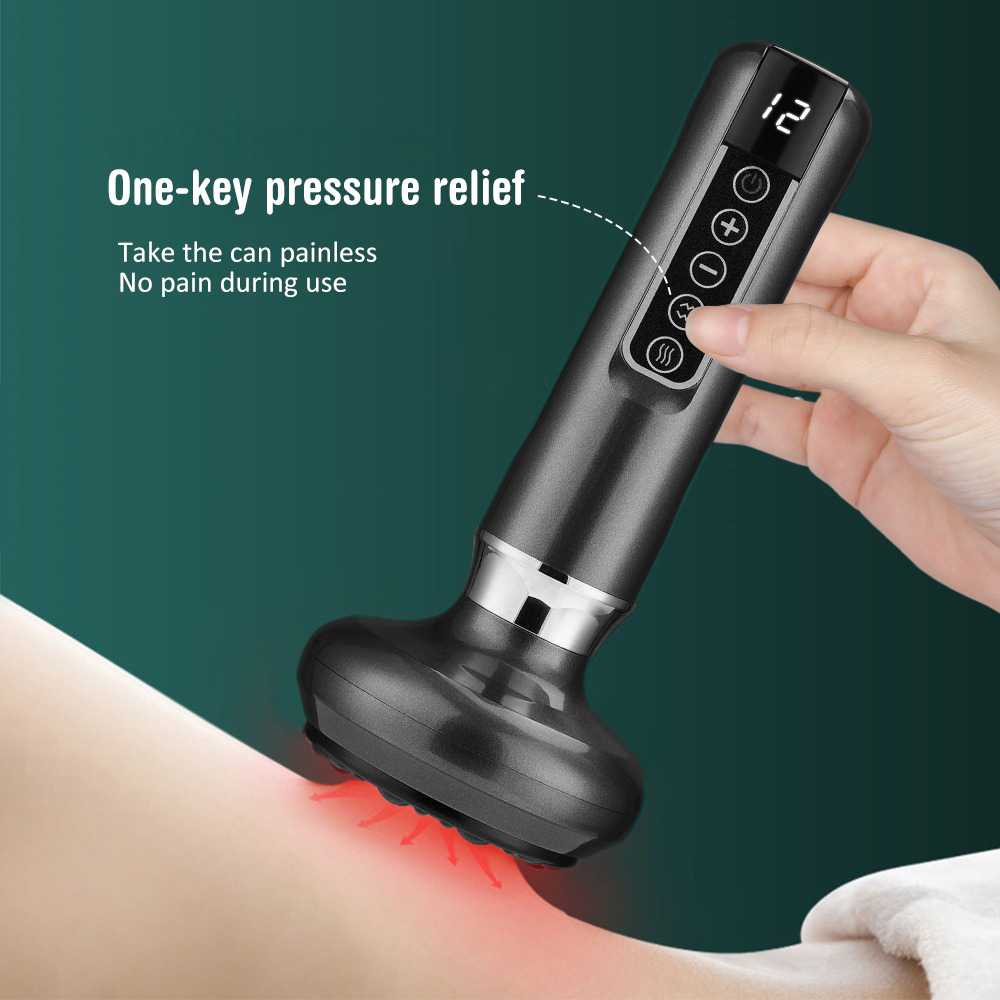 PASTSKY Alat Pijat Bekam Electric Cupping Massager Guasha 12 Gears - A12