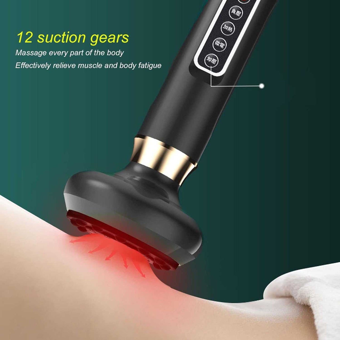 PASTSKY Alat Pijat Bekam Electric Cupping Massager Guasha 12 Gears - A12