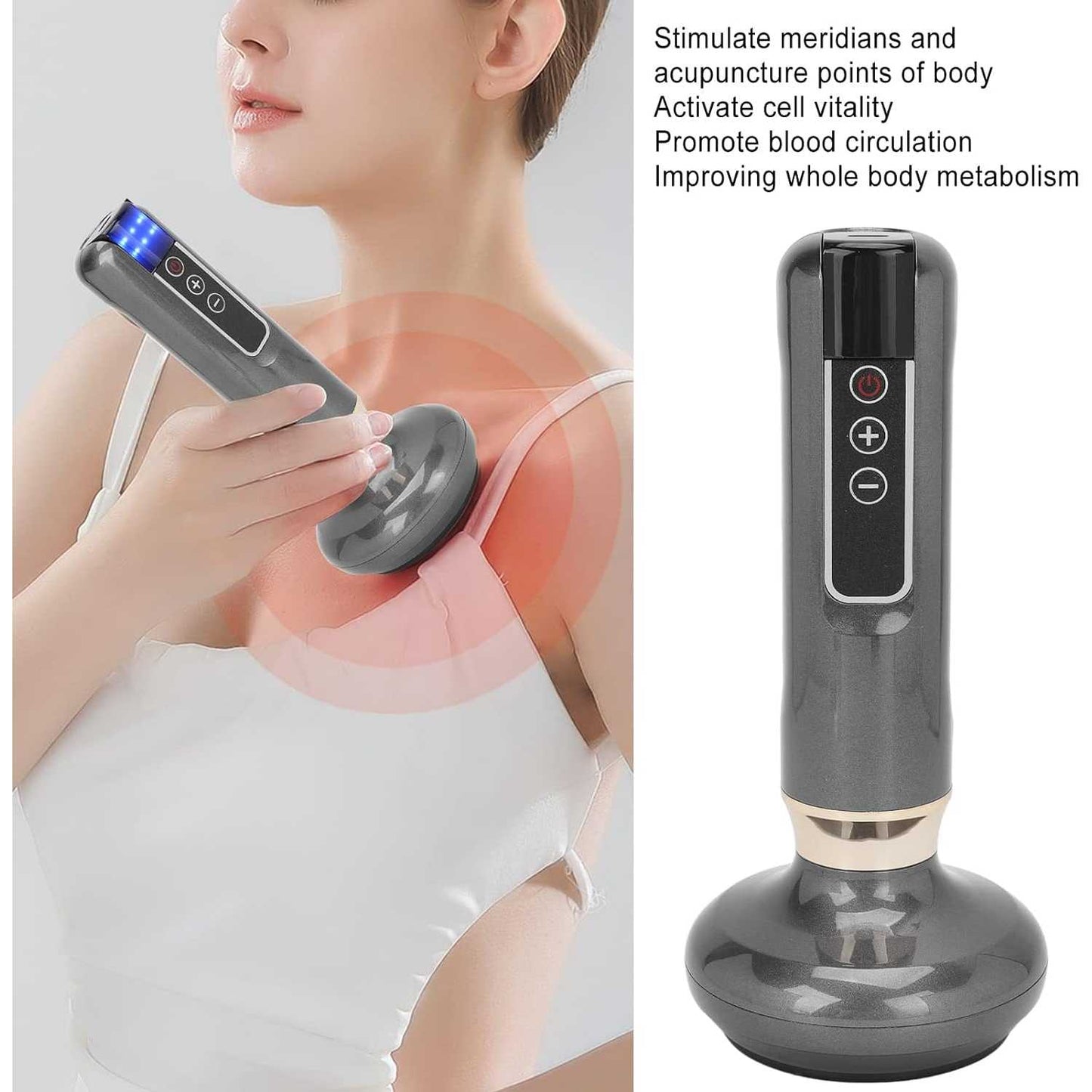 PASTSKY Alat Pijat Bekam Electric Cupping Massager Guasha 12 Gears - A12