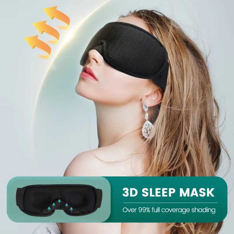 PERFK Penutup Mata Tidur 3D Eye Mask Blindfold Soft Comfortable - PF65