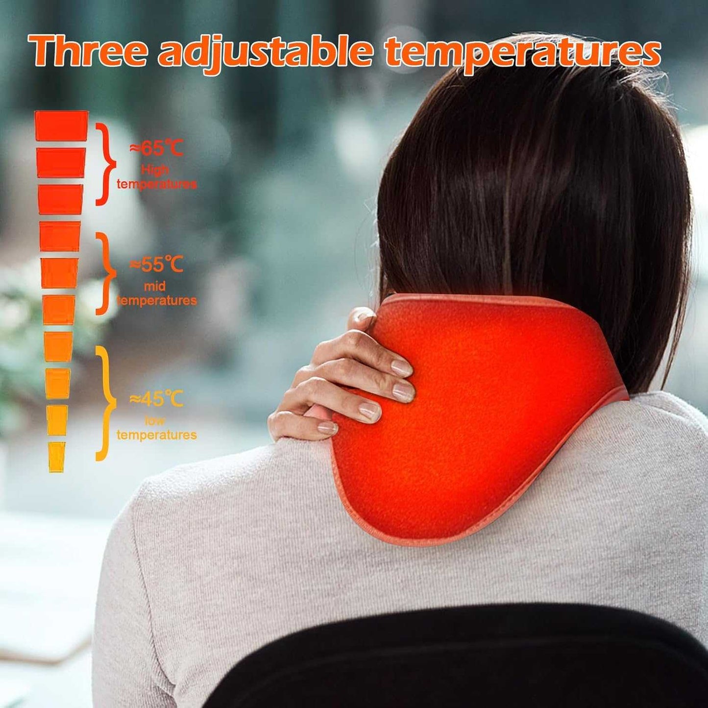PIGIPU Alat Terapi Pijat Leher Hot Compress Heated Pain Relief USB - PG3