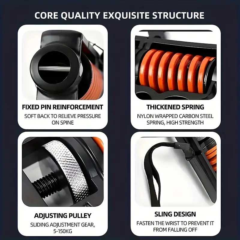 POWIST Hand Grip Adjustable Finger Strength Power Exercise 5-165kg - PST-15