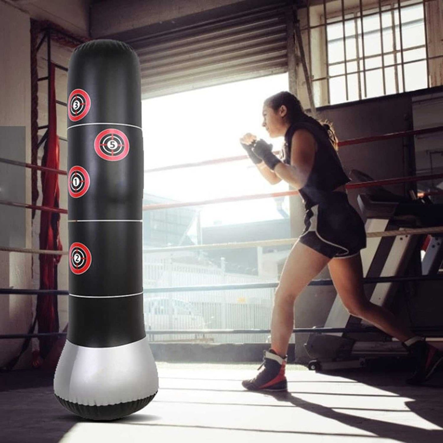 PUNCH Vertical Punching Bag Inflatable Samsak Tinju 1.2M - P-12