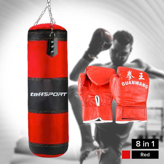 TaffSPORT QUANWANG Sarung Samsak Tinju MMA Boxing Sandbag 8 in 1 - FE-BO1