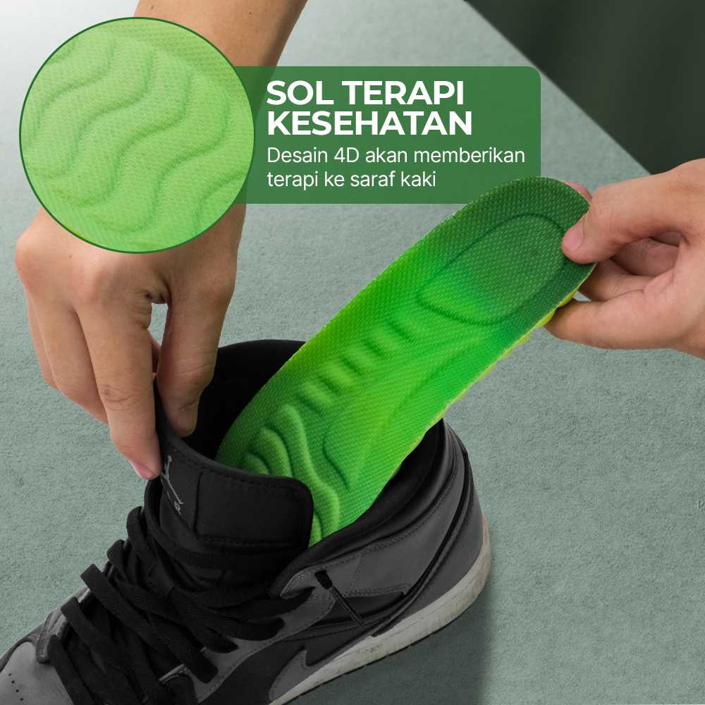 Rhodey Insole Sepatu Alas Kaki Orthopedic Breathable 4D - 6031