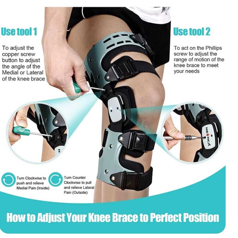 RITSU Penyangga Lutut Adjustable Knee Brace PP Aluminium - R-40