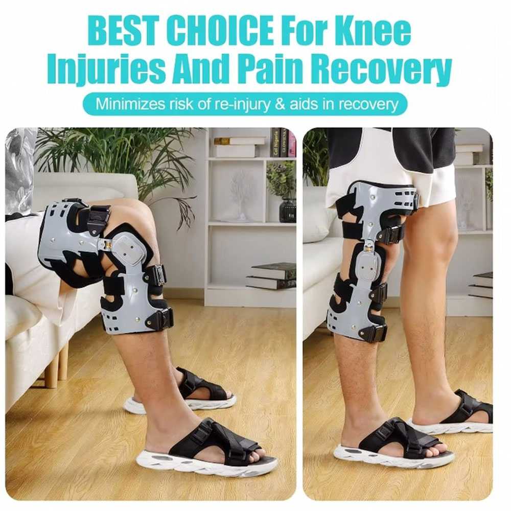 RITSU Penyangga Lutut Adjustable Knee Brace PP Aluminium - R-40