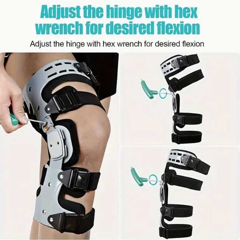 RITSU Penyangga Lutut Adjustable Knee Brace PP Aluminium - R-40