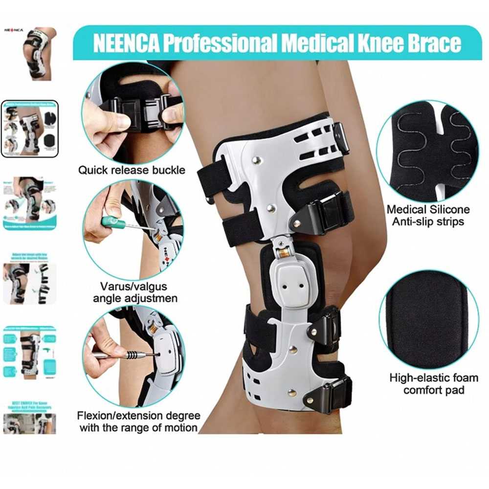 RITSU Penyangga Lutut Adjustable Knee Brace PP Aluminium - R-40
