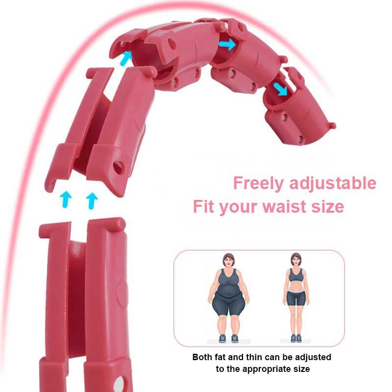 RUNASK Alat Fitness Cincin Pelangsing Hula Hoop Waist Adjustable - RK013