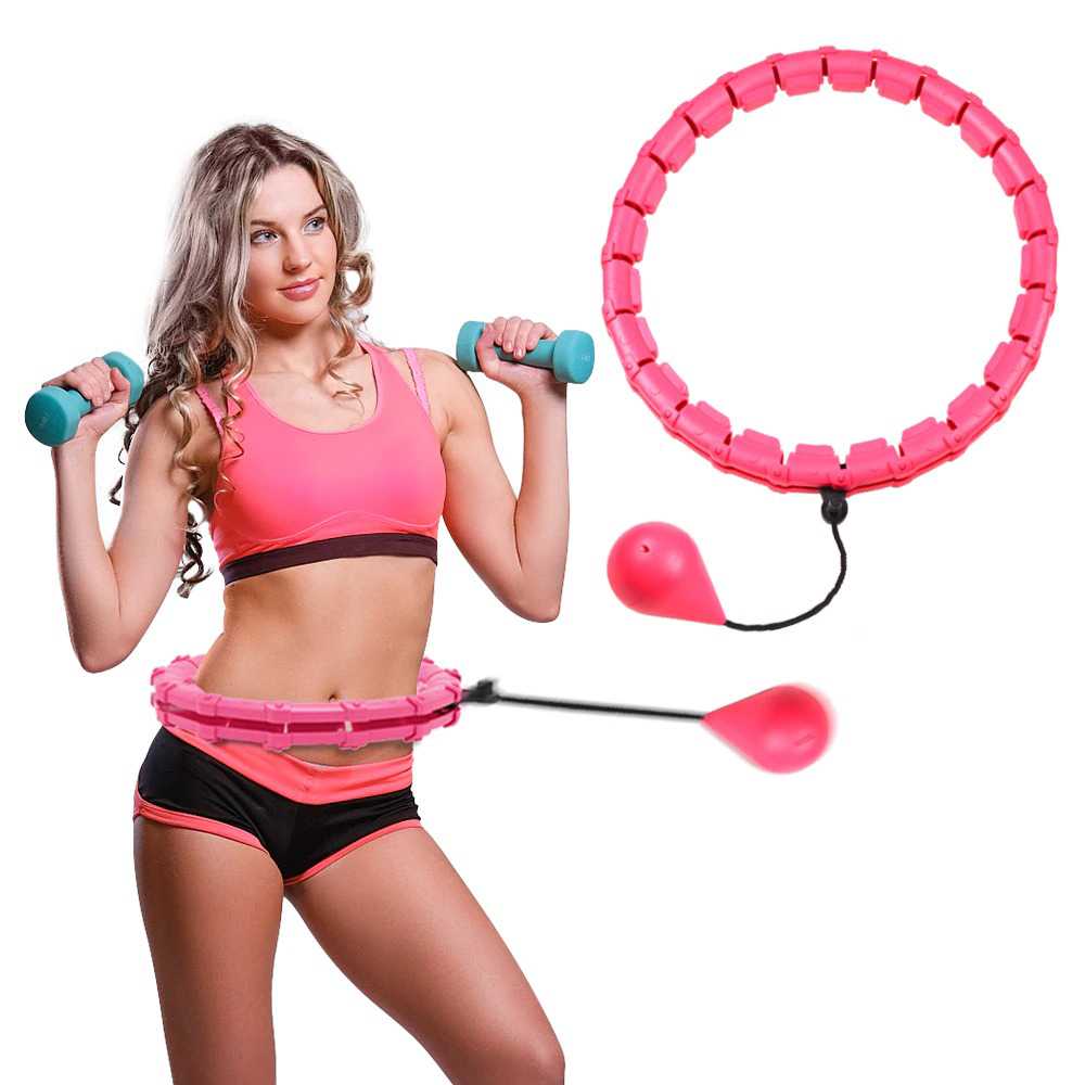 RUNASK Alat Fitness Cincin Pelangsing Tubuh Adjustable Abs Hula Hoop - RK012
