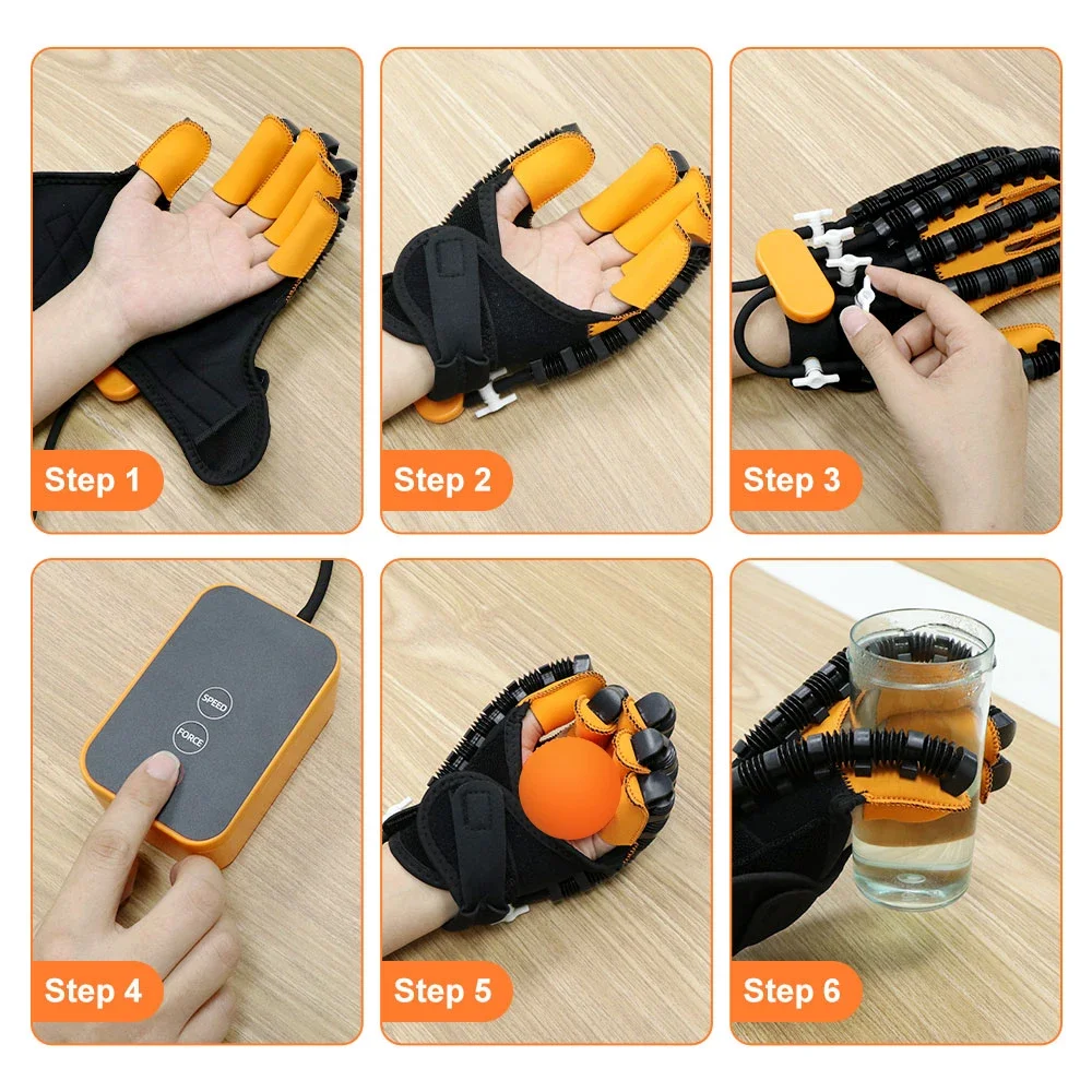 Salorie Sarung Tangan Terapi Robot Glove Rehabilitation 8W Size L - ML-115A