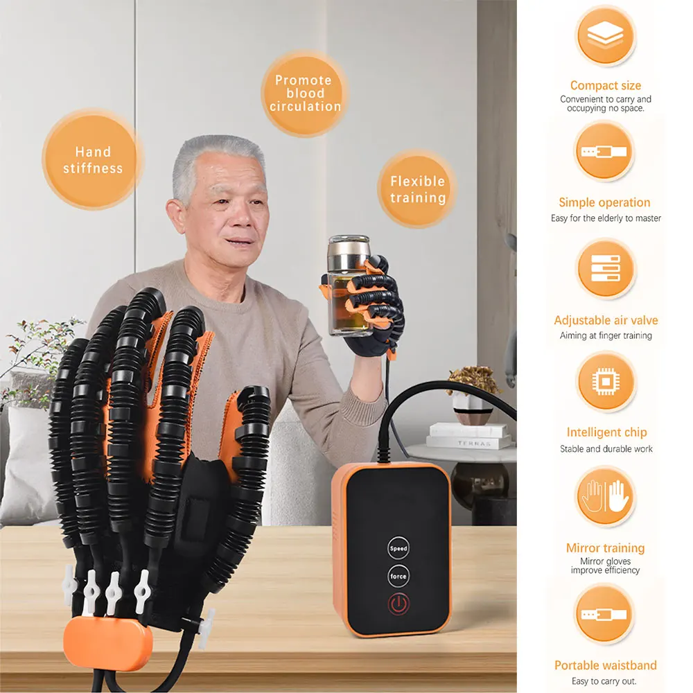 Salorie Sarung Tangan Terapi Robot Glove Rehabilitation 8W Size L - ML-115A